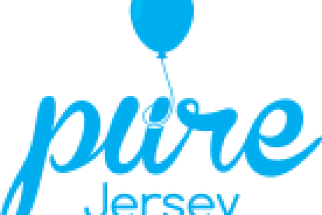 Pure Jersey logo blue 110px H