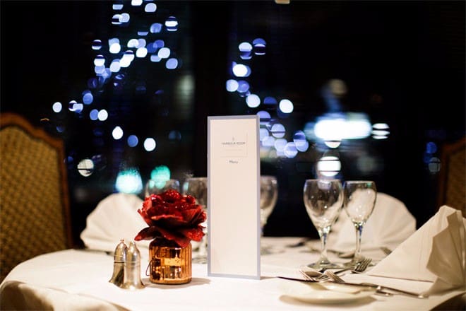 Harbour Room – Table at Night